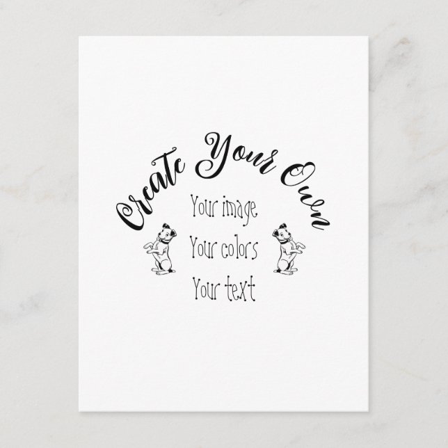 Cartão De Informações Crie seu próprio personalizado (Frente)