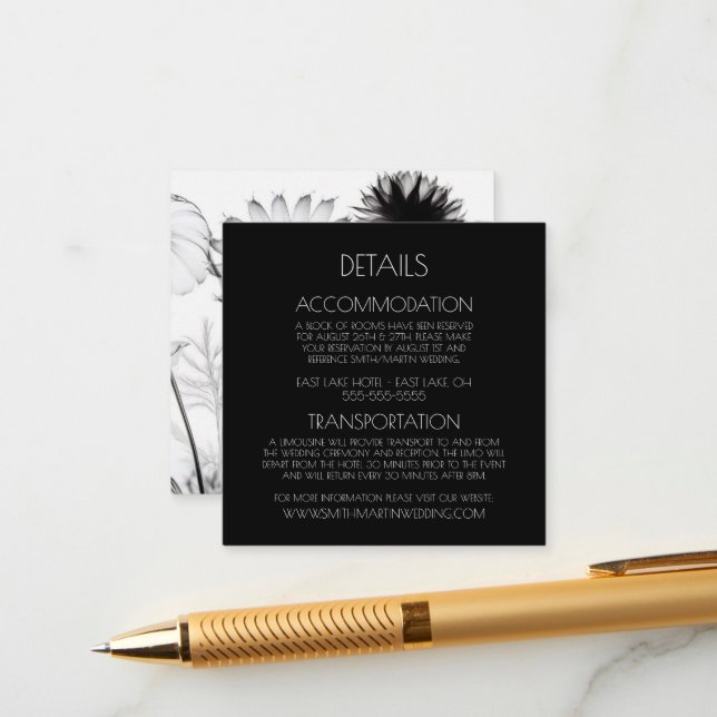 Cartão De Informações Crie seu próprio Wildflower personalizado de raios (Frente/Verso In Situ)