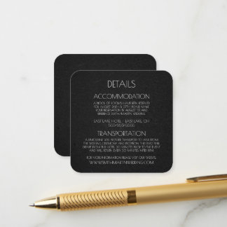 Cartão De Informações Crie Sua Própria Textura Preta Personalizada Minim