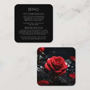 Cartão De Informações Crie suas próprias rosas vermelhas personalizadas