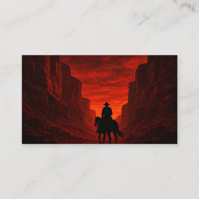 Cartão De Informações Crimson Canyon Adventure Invitation  (Frente)