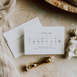 Cartão De Informações Cronograma da Ordem Elegante de Casamentos de Even<br><div class="desc">Esta é uma elegante carta de inserção da linha do tempo do casamento preto e branco. Edite a maioria dos textos e todas as cores. // Para itens correspondentes, visite a loja Sinceramente by Nicole Zazzle. * Se você gosta deste design, mas não o vê disponível para algo que você...</div>
