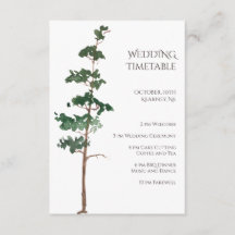 Cronograma de Casamento Minimalista com Spruce em