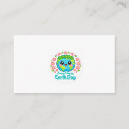 Cartão De Informações Cute Earth Day Enclosure Card