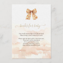 Cute Fall Pumpkins Bow Baby Shower 