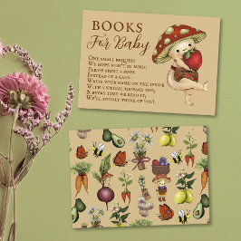 Cartão De Informações Cute Farmers Market Books for Baby Shower Request