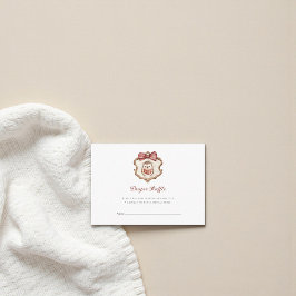 Cartão De Informações Cute Hedgehog Baby Shower Diaper Raffle