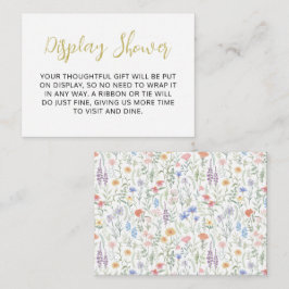 Cartão De Informações Cute Wildflower Pattern Enclosure Card