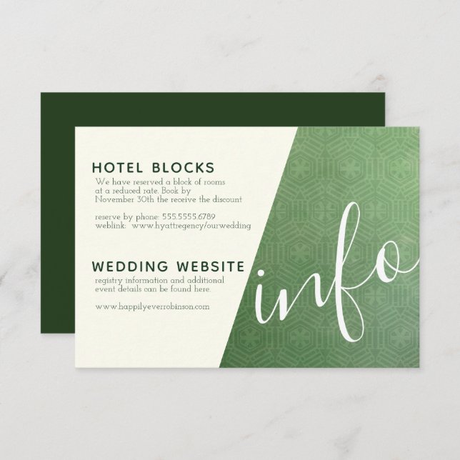 Cartão de Informações da Cidade Esmeralda (Frente/Verso)