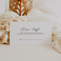 DARCY Simple Black White Chá de fraldas Fralda Raf