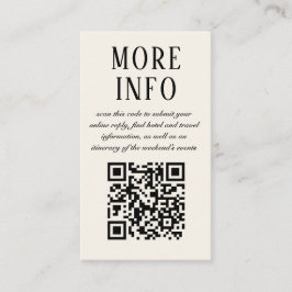 Cartão de Informações de Casamento Deco de Arte Ne