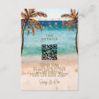 cartão de informações de casamento do código QR bo