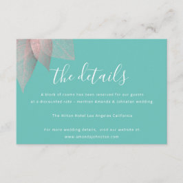 Cartão de Informações de Casamento FlorenceK desig