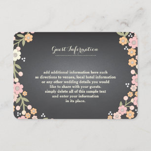 Cartão de Informações de Casamento II - Grinalda F