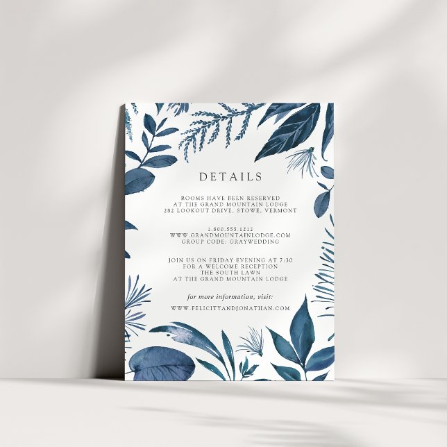 Cartão de Informações de Convidado do Wild Azure (Criador carregado)