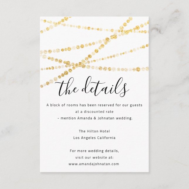 Cartão de Informações de Enclosure Detalhes de Cas (Frente)