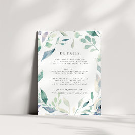 Cartão de Informações de Guest de Montanha