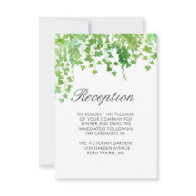 Cartão de Informações de Recepção de Casamento com