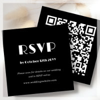 Deco de Arte Negra | Código QR | VP de Casamento
