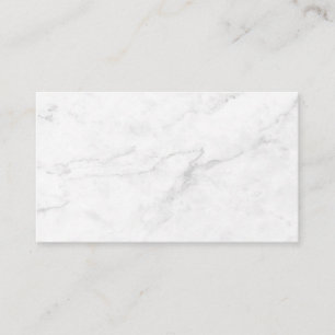 Cartão De Informações Decoração de Casa em Mármore Branco Elegante