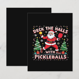Cartão De Informações Decore Os Corredores Com Pickleballs