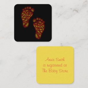 Cartão De Informações Dedos Tribais