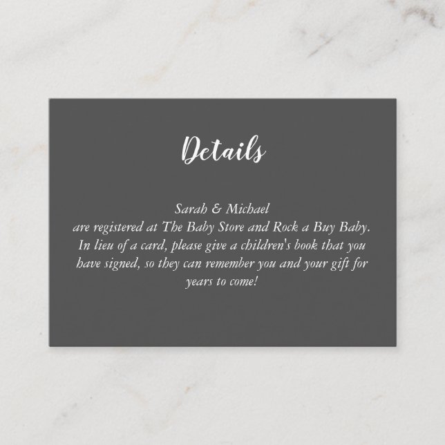 Cartão De Informações Deer Hunting Lodge Chá de fraldas Antlers (Frente)