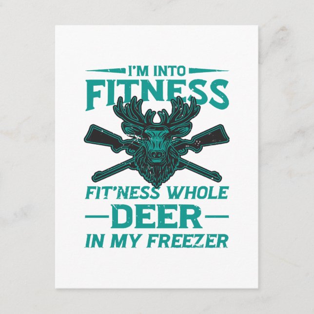 Cartão De Informações Deer In My Freezer - Amante caçador (Frente)