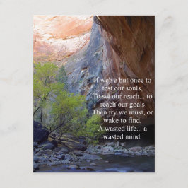 Cartão De Informações Definição de Objetivos Inspirativos