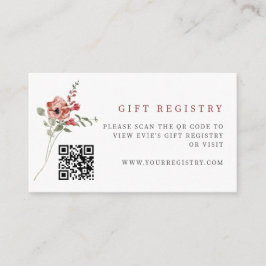 Cartão De Informações Delicar Fall Floral QR Code