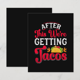 Cartão De Informações Depois disto vamos comer tacos