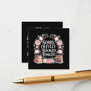 Cartão De Informações Desculpe, estou totalmente reservado esta noite