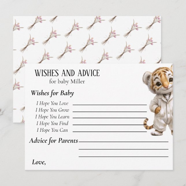 Cartão De Informações Desejos e Conselhos do Desfile de Pijamas Capricho (Frente/Verso)