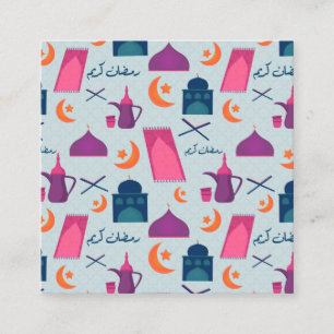 Cartão De Informações Desenho Festivo do Ramadão Islâmico