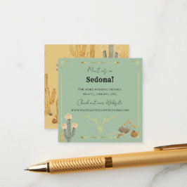 Cartão De Informações Desert Flowers Western Wedding Enclosure Card