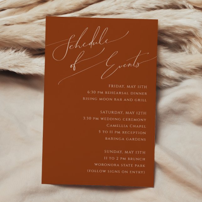 Cartão De Informações Deserto Whimsic | Calendário de eventos do Terraco (Criador carregado)