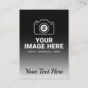 Cartão De Informações Design de Foto e Mensagem Personalizada