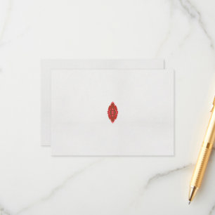 Cartão De Informações design vermelho e castanho sobre fundo branco