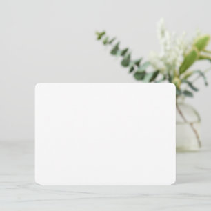 Cartão De Informações Designação simples branca personalizada Adicionar