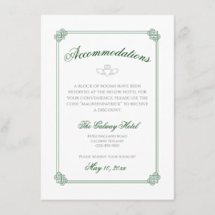 Cartão De Informações Destino de Aquarela: Alojamentos na Irlanda