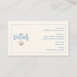 Cartão De Informações details