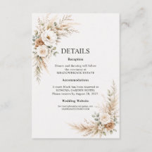 Detalhe Botânico Elegante da Pampas para Casamento