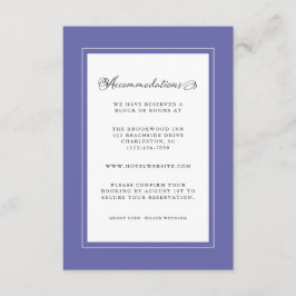 Cartão De Informações Detalhe de Casamento Azul Moderno Fronteiras Chic