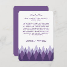 Detalhe de Casamento da Floresta Roxa