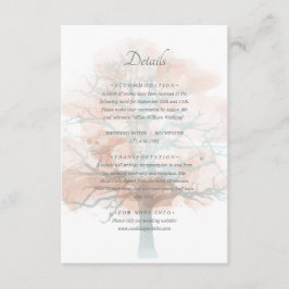 Cartão De Informações Detalhes da árvore Mistura