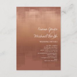 Cartão De Informações Detalhes da Clay das Reflexões de Aquarela ID774