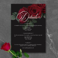 Detalhes da Floral de Rosas vermelhas de Sangue do