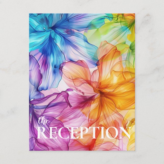 Cartão De Informações DETALHES DA Recepção Bloom Eetéreo (Frente)