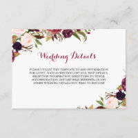 Detalhes da Recepção de Casamento Floral Vermelho
