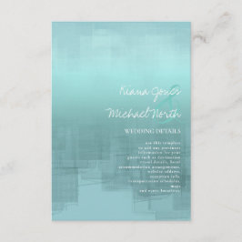 Cartão De Informações Detalhes das Reflexões de Aquarela ID774